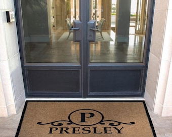Custom Door Mat – Personalized Infinity Mat™, All-Weather Non-Slip, Durable & Fade-Resistant, Made in USA
