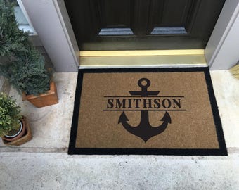 Custom Door Mat – Personalized Infinity Mat™, All-Weather Non-Slip, Durable & Fade-Resistant, Made in USA