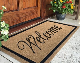 Custom Door Mat: Durable All-Weather Infinity Mat™, Non-Slip Personalized Welcome Mat, Made in USA