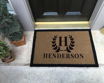 Custom Door Mat – Personalized Infinity Mat™, All-Weather Non-Slip, Durable & Fade-Resistant, Made in USA