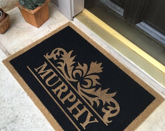 Custom Door Mat – Personalized Infinity Mat™, All-Weather Non-Slip, Durable & Fade-Resistant, Made in USA
