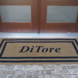 The Most Durable and Elegant Custom Door Mat Available. Infinity Custom Door Mats...The Door Mat You Can Keep Forever. Makes a perfect gift image 1