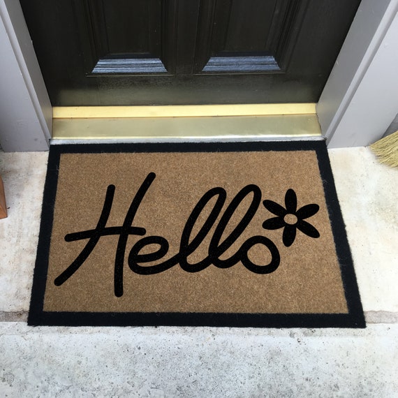 La alfombra de puerta personalizada más duradera y elegante | Etsy