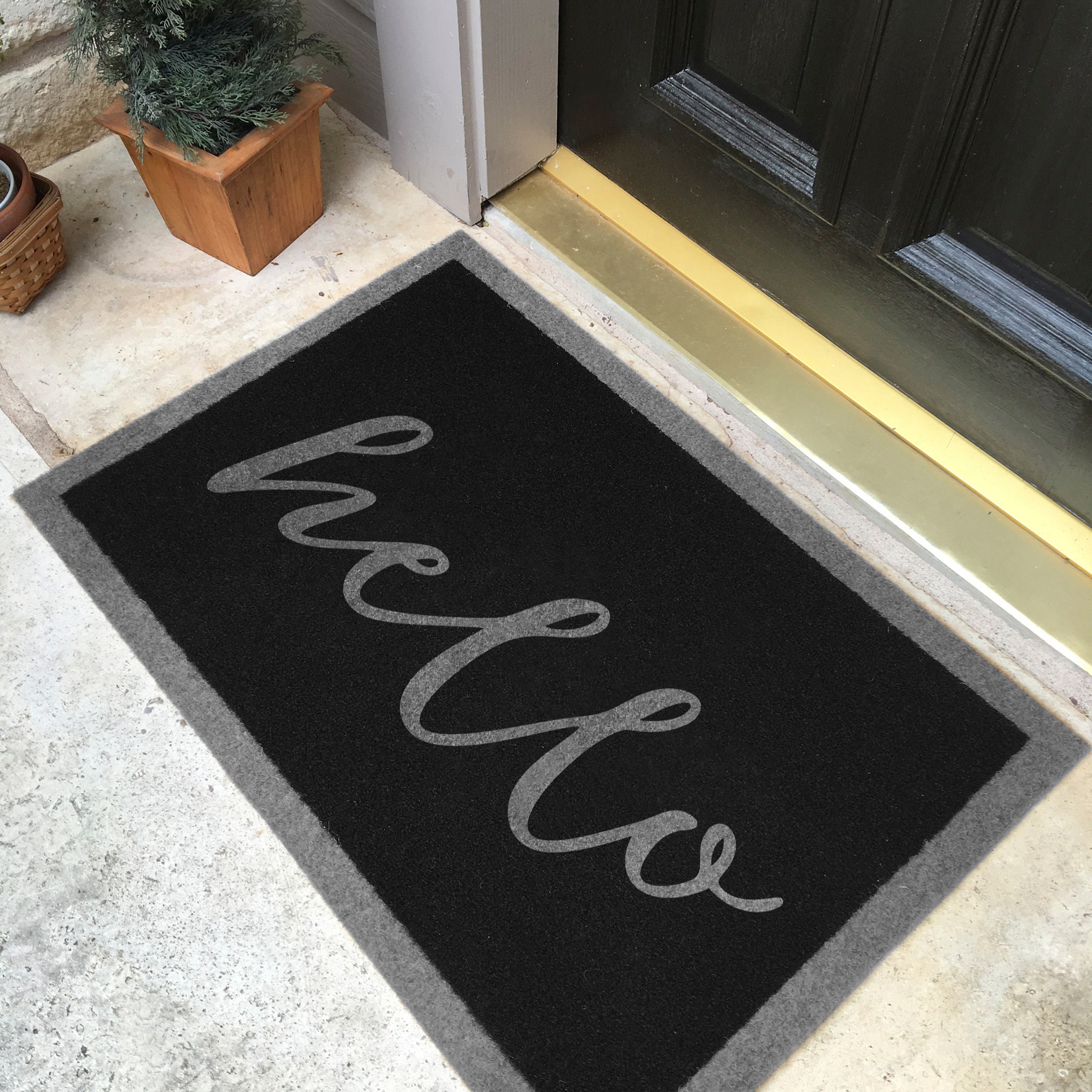 The Most Durable and Elegant Custom Door Mat Available. Etsy