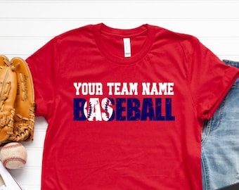 Personalized Baseball Shirt, Baseball Team Shirt, Custom Baseball Shirt, Baseball Mom Shirt, Custom Baseball TShirt, Baseball Shirt