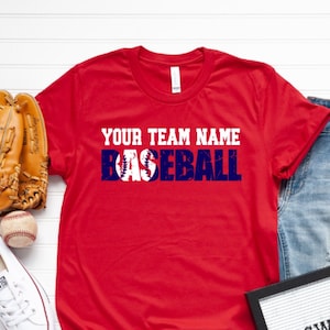 Personalized Baseball Shirt, Baseball Team Shirt, Custom Baseball Shirt, Baseball Mom Shirt, Custom Baseball TShirt, Baseball Shirt