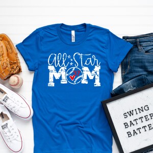 All Star Mom, All Star Mom Shirts, Baseball Number Shirt, Personalized All Star Mom Shirt, All Star Mom TShirt, Plus Size All Star Mom Shirt