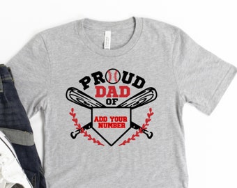 Baseball Dad Shirt, Baseball Dad, Personalized Baseball Dad Shirt, Game Day Shirt, Baseball Shirt for Men, Baseball Shirt, Dad Gift