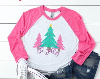 pink christmas sweatshirt