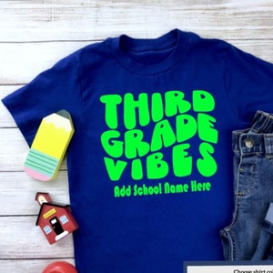Third Grade Boys, Third Grade Shirt, Third Grade Vibes, Third Grade Back to School, Retro Third Grade, 3rd Grade Shirt