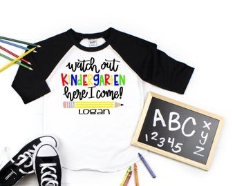 Kindergarten Shirt, Boys Back to School Shirt, Boys School Shirt, Boys First Day Shirt, First Day of Kindergarten Shirt, Kindergarten Boy