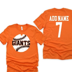 Giants Custom Baseball Shirt Etsy