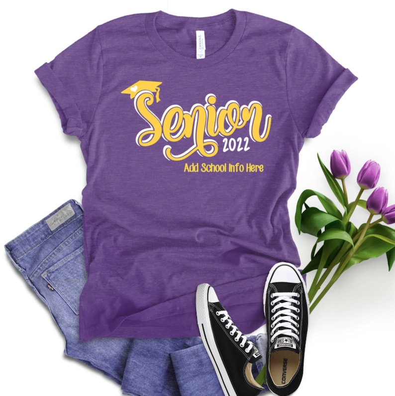 Senior 2022 Shirts 2022 Senior TShirt Class of 2022 Shirt Etsy