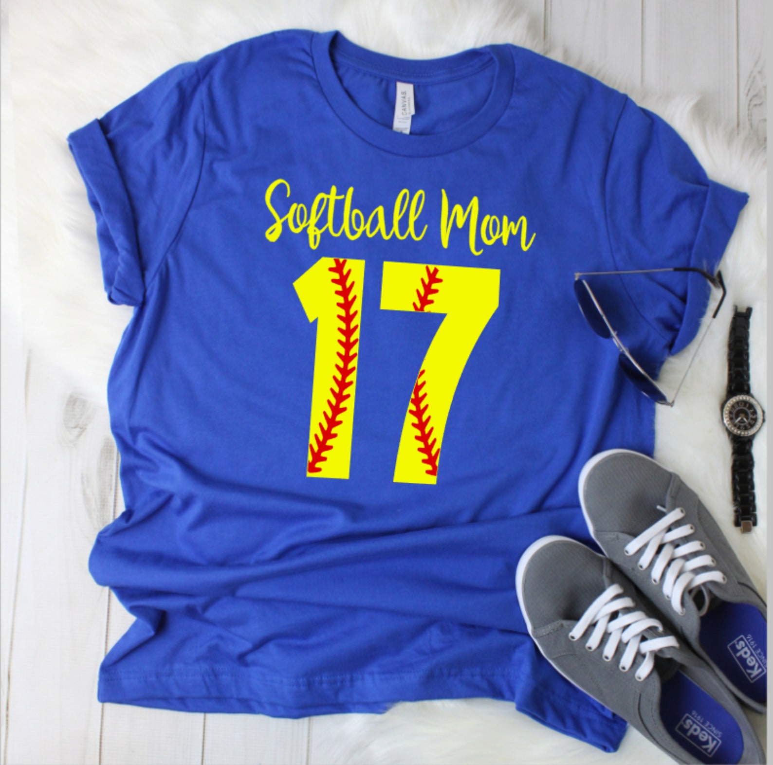 Softball Mom Shirts Softball Number Shirt Softball Mom Etsy
