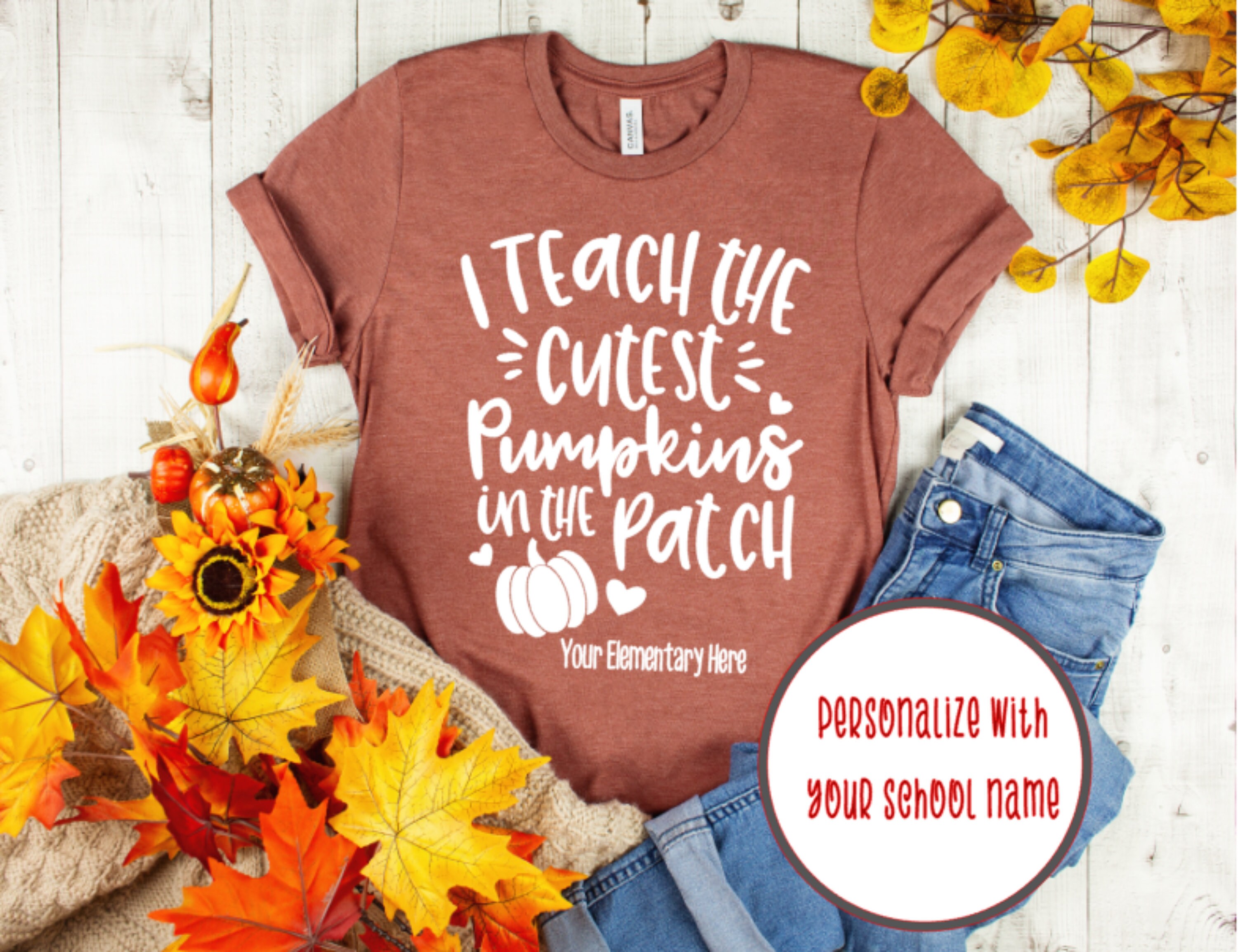 I Teach The Cutest Pumpkins In The Patch Shirt Teacher Tee T-Shirt I Teach The Cutest Pumpkins In The Patch Shirt Teacher Tee T-Shirt