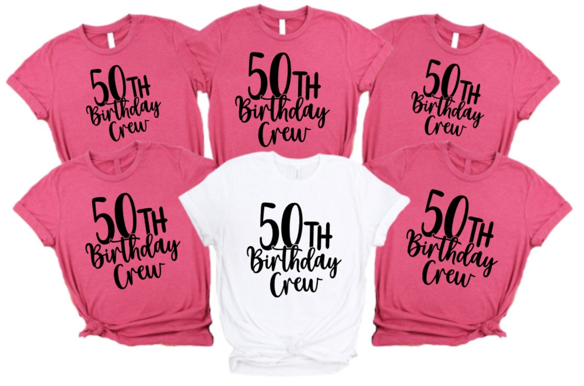 50th Birthday 50th Birthday Crew 50th Birthday Shirt 50th - Etsy Canada