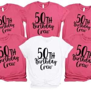 50th Birthday 50th Birthday Crew 50th Birthday Shirt 50th - Etsy