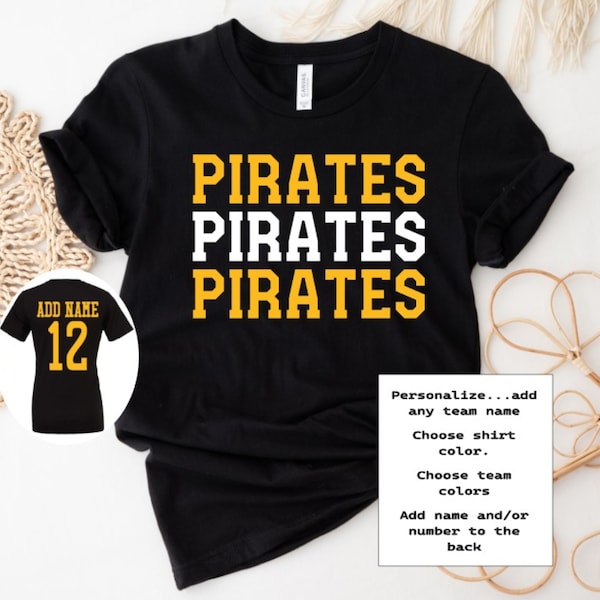Pirates Shirt, Pirates TShirt, Pirates Tee