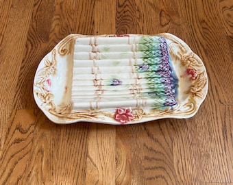 Antique 19th Century French Asparagus Platter