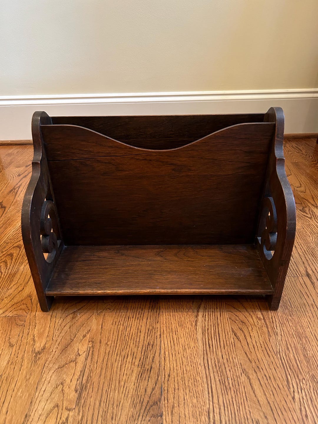 Antique Oak Book Rack C1900 England - Etsy