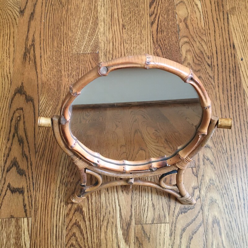 Bamboo Standing Mirror main image 1