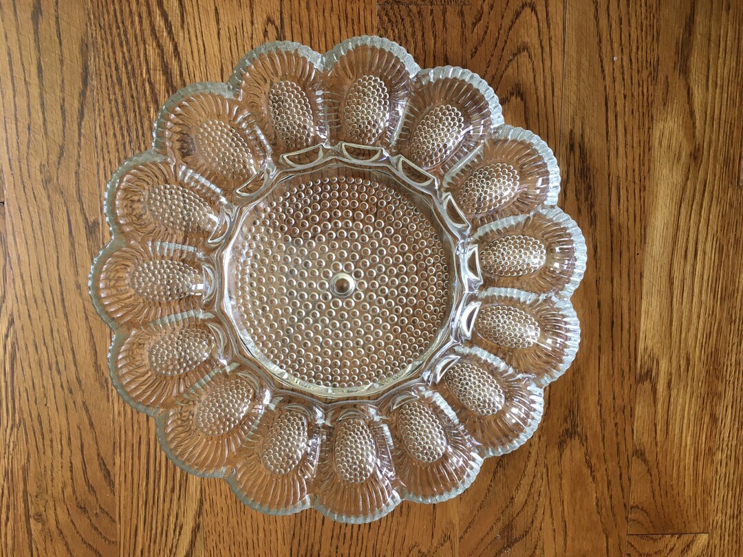Glass Egg Platter Etsy