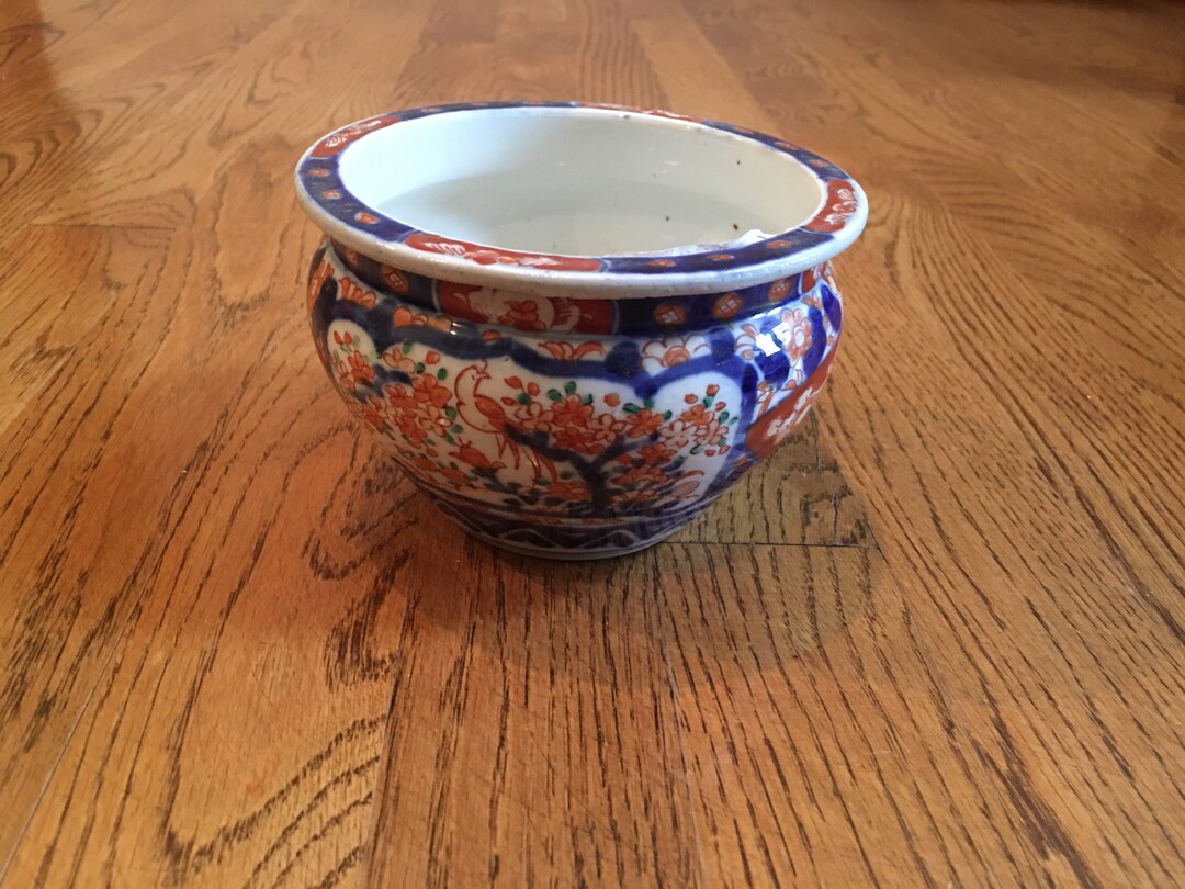 Antique Japanese Imari Planter Etsy