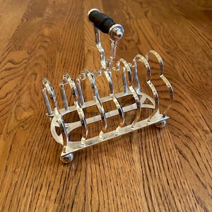 Antique Silverplate Toast Rack England