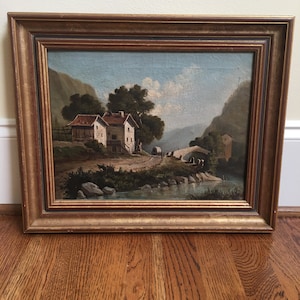 Antique Original Oil Painting From France