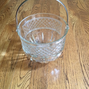 Vintage Cut Glass Ice Bucket