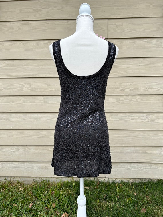Y2K Sequin Shift Mini Dress - image 9