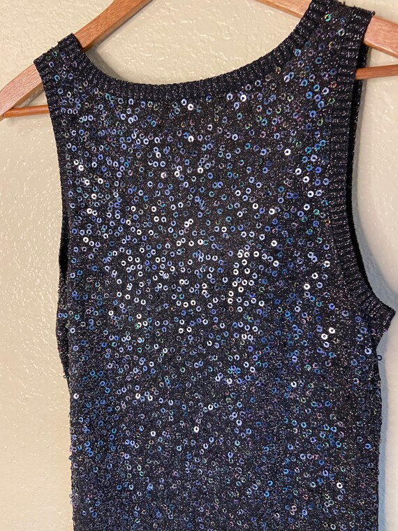 Y2K Sequin Shift Mini Dress - image 4