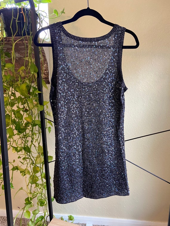 Y2K Sequin Shift Mini Dress - image 6