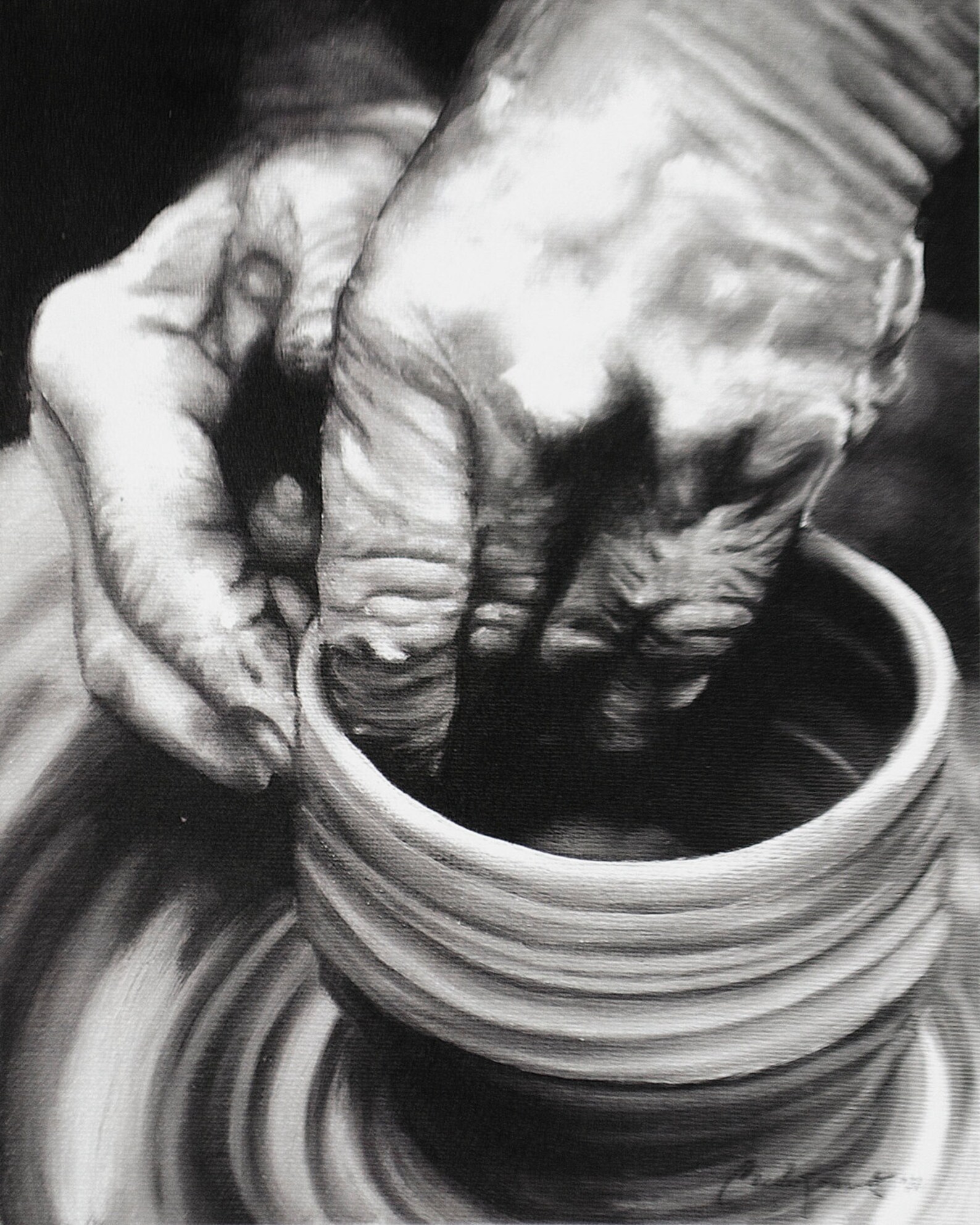 Potter and Clay Isaiah 648 Fine Art Giclee PRINT 8x10 black and White