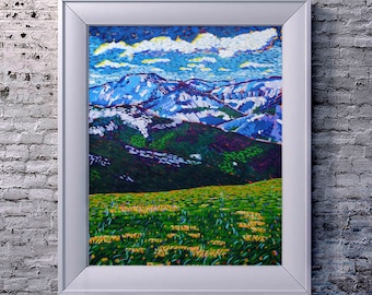 Colorado Mountains - Fine Art Giclee Print 8"x12"