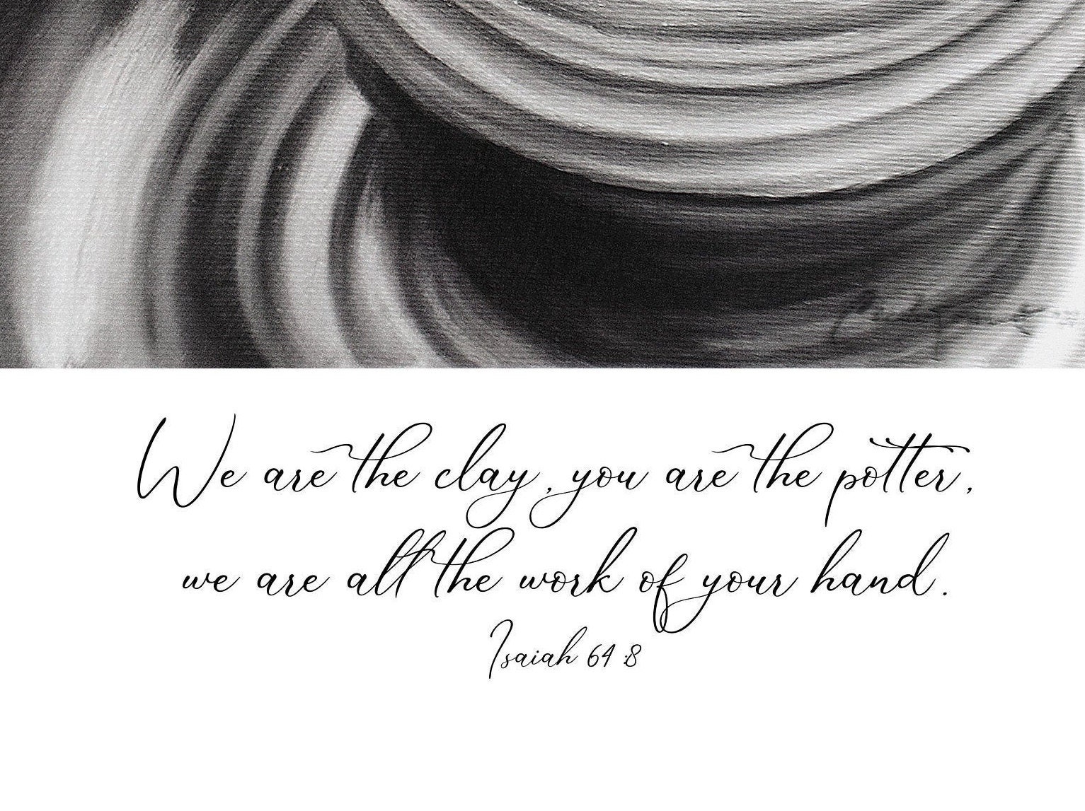 Potter and Clay Scripture Art Print | Isaiah 64:8 Bible Verse | Fine ...