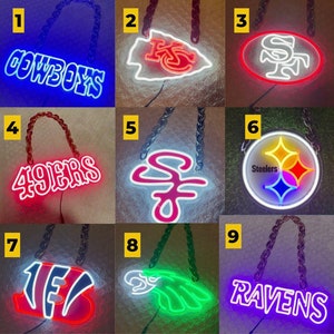 NFL Turnover Chain Neon Game Day Team Fan Chain Necklace