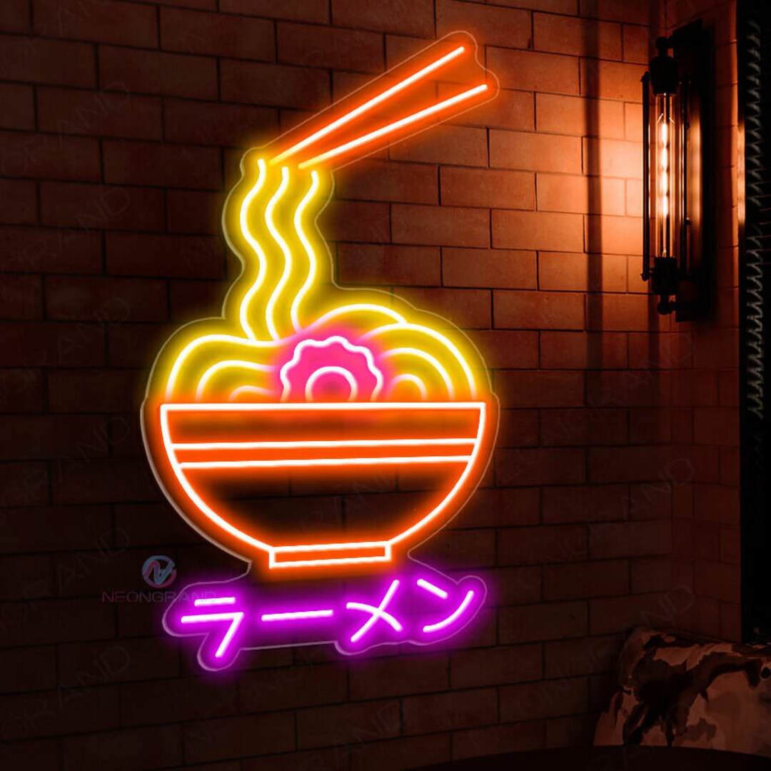 Ramen Neon Sign, Japanese Neon Sign, Restaurant Neon Sign, Kawaii Gamer