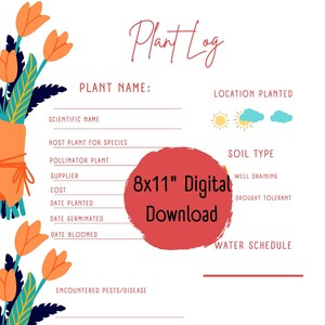 Planting Log – Garden Planner, Seed Tracker (digital Download) - Etsy