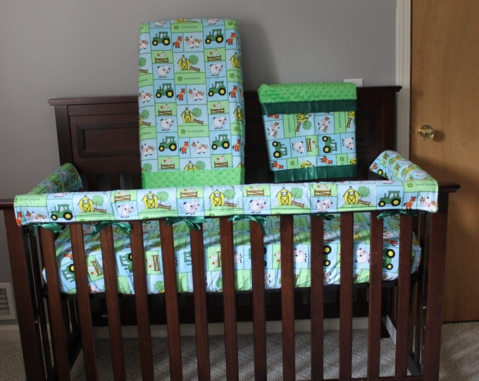 John Deere Crib Bedding Set Etsy