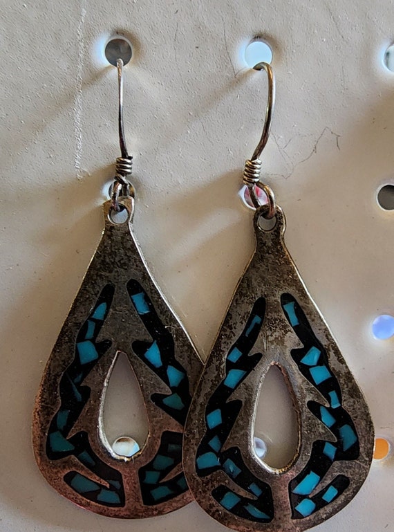 Taxco mexico turquoise earrings