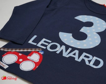 Birthday shirt fire brigade, number shirt - 1st 2nd 3rd 4th 5th 6th 7th 8 9th, birthday shirt, personalized t-shirt