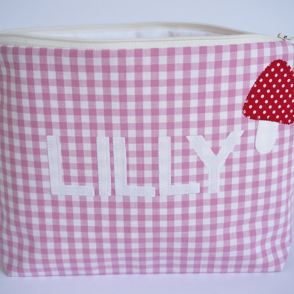 Diaper bag girl personalized, name, toiletry bag, wash bag, wash bag, toiletry bag children, baptism birth, birth gift,
