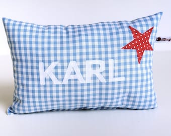 Namenskissen personalisiert, Baby Kissen mit Namen, Babykissen, Geschenk Geburt, Kissen Taufe, Taufgeschenk Geburtsgeschenk, Geburtskissen