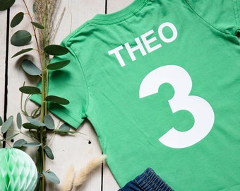 Birthday shirt football, children's jersey personalized, football jersey, T-shirt number & name, shirt boys and girls, children's birthday