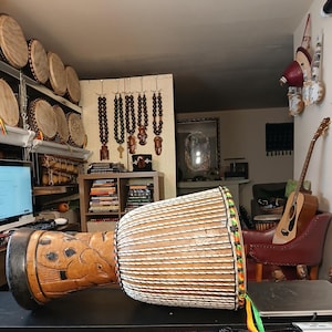 Full Size Authentic Djembe Drum from Senegal 25” tall 12&quot; diameter head