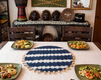 Afrocentric bohemian table decor