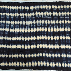 Authentic African Indigo Cloth, 62 X 42