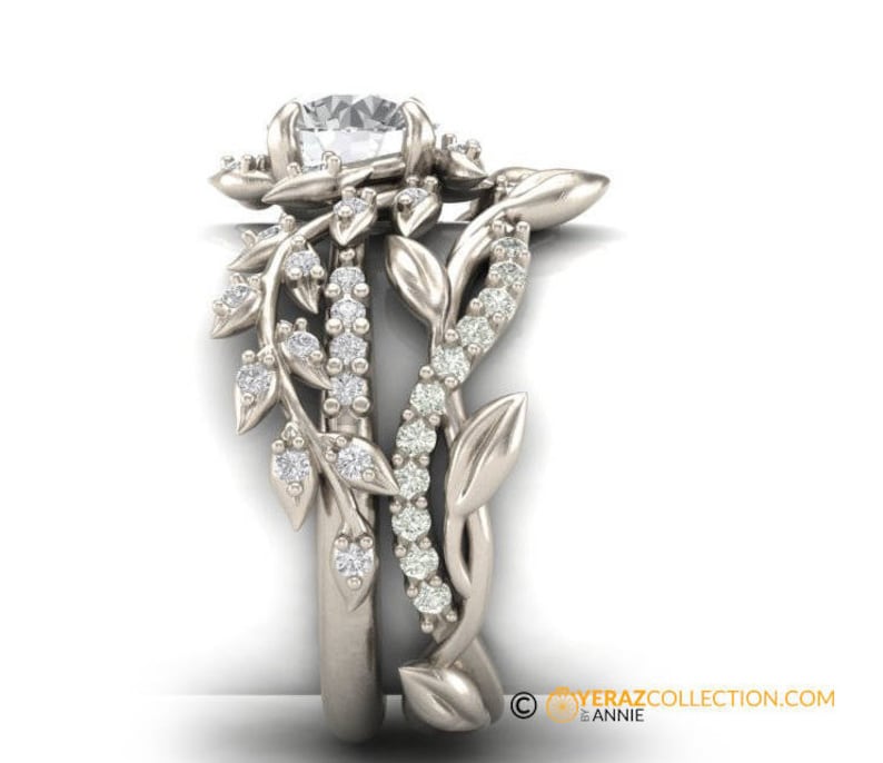 Matching Band for Leaf Engagement Ring Matching Band 14K Etsy UK