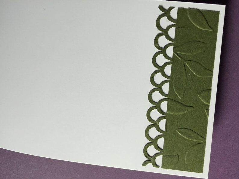 FREE GIFT with purchase Purple Pansy Blank Greeting Card Embellished with Die Cutting and Paper Embossing Featuring Real Pressed Pansies